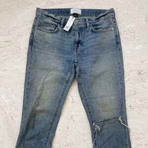 NWT Current Elliot The Fling cropped jeans